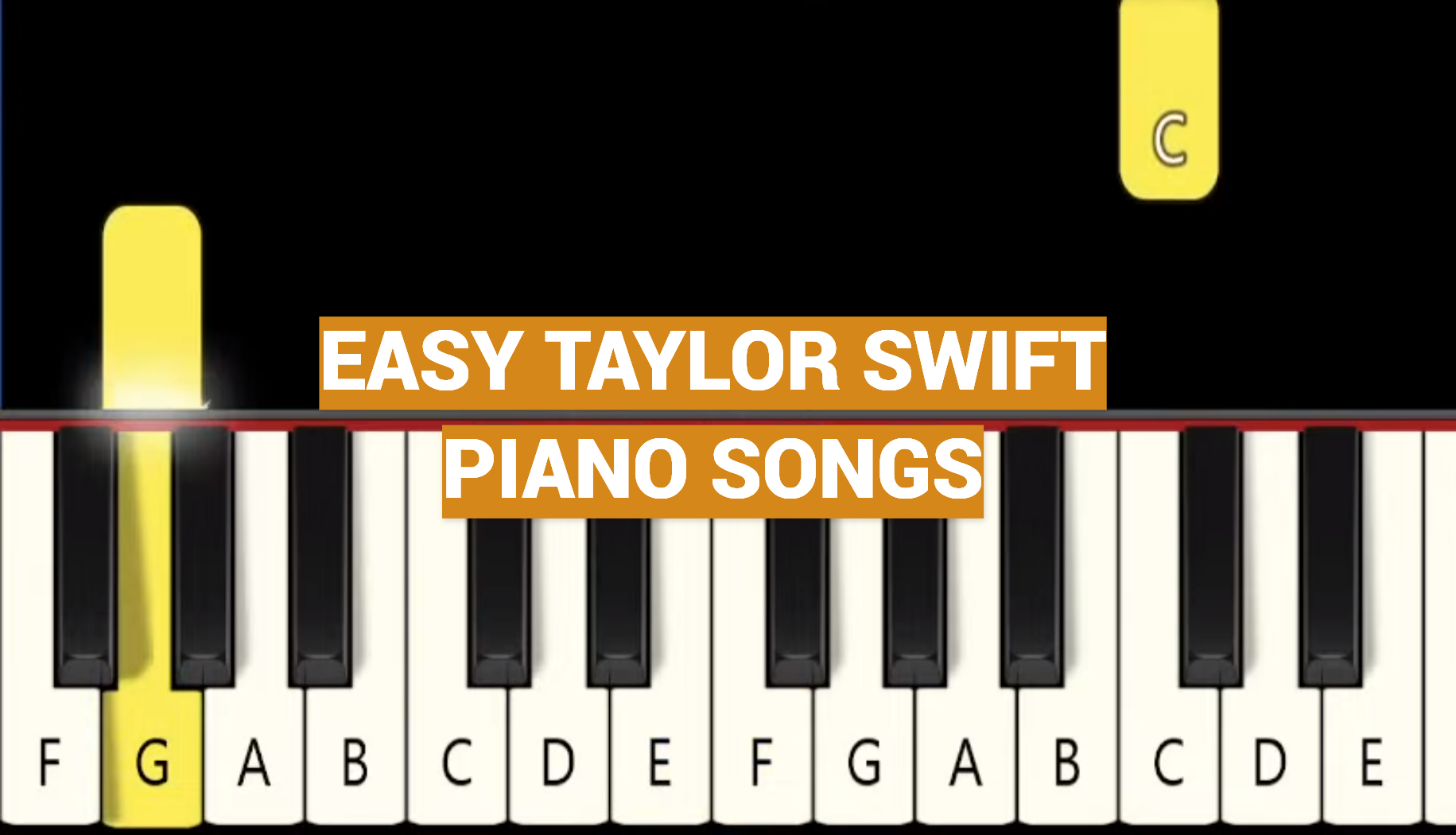 Easy Taylor Swift Piano Songs